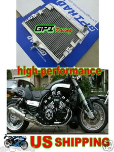 ALUMINUM RADIATOR YAMAHA V-MAX/VMAX VMX1200 VMX12 1985-2007 06 2005 2004 2003 - Picture 1 of 12