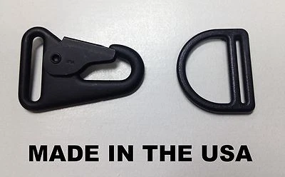 CENTER MASS COMPONENTS USA MADE HK H&K 1" Style Sling Clip Snap Hook w/ DBD Attachment Quick Release
