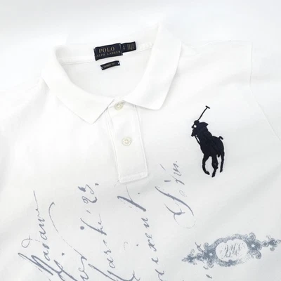Polo Ralph Lauren Big Pony All Over Graphic Print Boys Large Skinny Fit Shirt - Image 1 of 4
