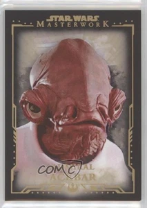 2015 Topps Star Wars Masterwork Silver Metallic 46/99 Admiral Ackbar #24 pn1 - Picture 1 of 3