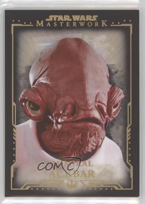 2015 Topps Star Wars Masterwork Silver Metallic 46/99 Admiral Ackbar #24 pn1 - Image 1 of 3