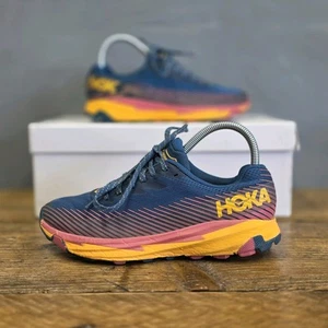 Scarpe da ginnastica Hoka One One Torrent 2 donna taglia UK 4,5 blu giallo running palestra - Foto 1 di 12