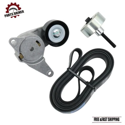 Fit Buick Enclave Chevy Traverse GMC Acadia 3.6L Serpentine Belt Component Kit Foto 1 de 4