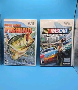 Nitendo Wii Games:SegaBassFishing(2006),Nascar Unleashed(2006) - Picture 1 of 7