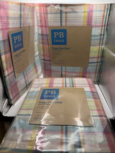 Menge 3 Pottery Barn Teen durchsichtige Vorhänge 44x84 NEU - Bild 1 von 8