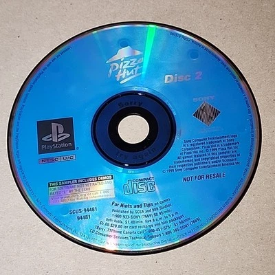Sony Playstation PS1 Pizza Hut Demo Disc 2 Tetris Spyro Gran Turismo DISC ONLY - Image 1 of 2