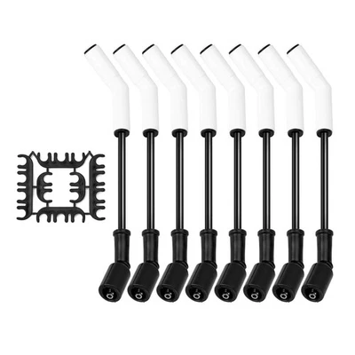 FILTERUP 8pcs Ls Spark Plug Wire Set, 9070C Spark Plug Wire with Extreme 9000 Ceramic Boo