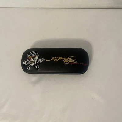 Ed Hardy Gafas Gafas Gafas de sol Estuche rígido Almeja Concha Bordado Carreras Calavera Foto 1 de 4