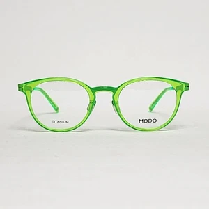 Gafas redondas de titanio ultraligeras para mujer MODO 4509 en verde fluorescente | 48 mm - Imagen 1 de 12