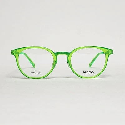 MODO 4509 Women's Ultra-Light Titanium Round Glasses in Fluorescent Green | 48mm - Image 1 of 4