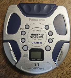 Panasonic SL-SW870 Shock Wave VMSS Portable CD Player Tested Vintage - Picture 1 of 8