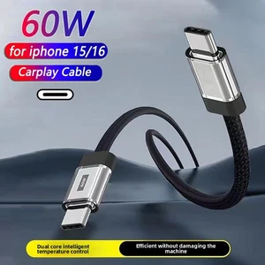 60W USB C Type C Cable Fast Charging Cord for iPhone 15 16 Samsung S25 S24 S23 - Picture 1 of 17