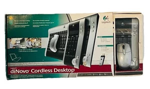 LOGITECH DiNovo Cordless Desktop Keyboard Numeric Pad Mouse & Mini Receiver 2004 - Picture 1 of 13
