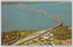 Postal de colección Tappan Zee Bridge New York State Thruway - Imagen 1 de 2