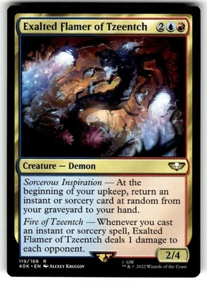 Exalted Flamer of Tzeentch Universes Beyond: Warhammer 40000 Regular MTG NM - Image 1 of 2