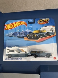 Hot Wheels Track Fleet Volvo 240 Drift Camper - Picture 1 of 2