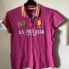 U.S. Polo Assn Women's T-Shirt Size L Pink Embroidered