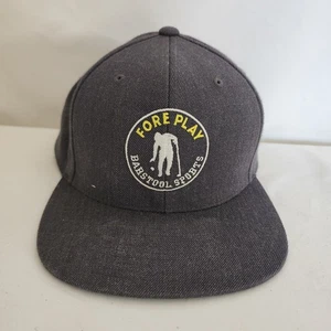 Barstool Sports Fore Play Golf Snapback Grey Hat One Size - Picture 1 of 5
