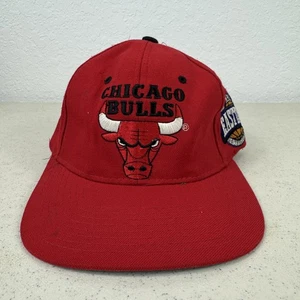 Gorra ajustada vintage de los Chicago Bulls para hombre 6 7/8-7 1/8 NBA baloncesto principiante años 90 - Imagen 1 de 13