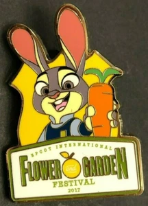 Disney pin 120650 Zootopia Judy Hopps Epcot Flower & Garden Festival bunny rabbi - Picture 1 of 7