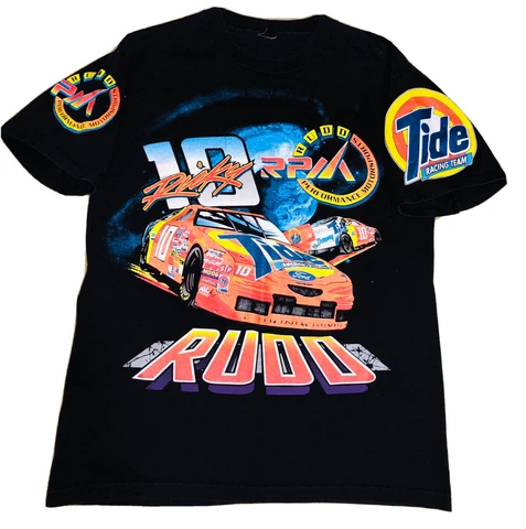 VTG Ricky Rudd TIDE NASCAR Cup All Over Print T-Shirt Living on the Edge RPM Cover