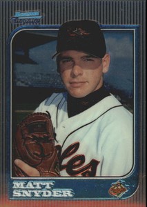 1997 Bowman Chrome Baseball #267 Matt Snyder RC