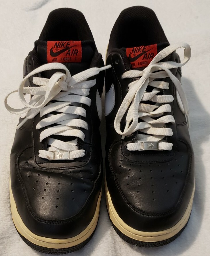 Nike Air Force 1 Low Black White 2012 for Sale