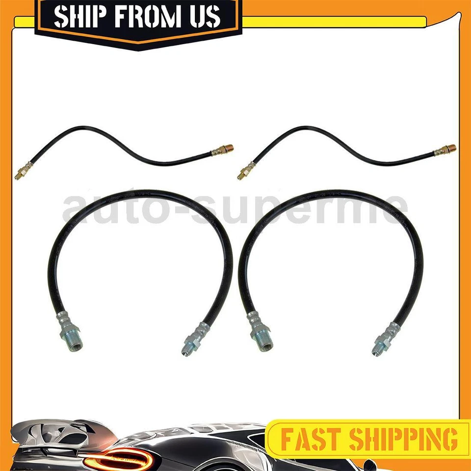 Kit dianteiro traseiro linha de mangueira de freio Dorman 4 peças para 1968 Dodge D300 Pickup 3.7L 2WD - Imagem 1 de 4