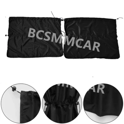 Car Curtain Sun Shade UV Blocking Double Row Suction Cup For Front/Rear Window - Image 1 of 4