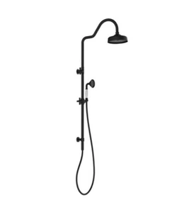 MONDELLA Maestro Matte Black Exposed Shower On Rail with Hand Piece Set Classic - Picture 1 of 4