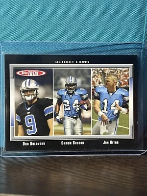 2006 Topps Total Total Black /50 Dan Orlovsky Shawn Bryson Jon Kitna #46 - Image 1 of 2
