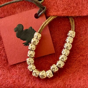 Dodo Pomellato 1 Granello Oro Rosa Unisex Bracciale Collana Ciondolo Originale - Foto 1 di 3