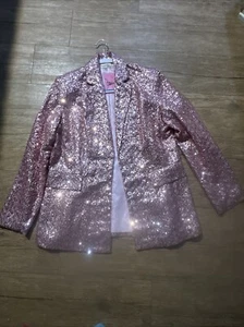 Peach Love Sequin Blazer - Picture 1 of 3