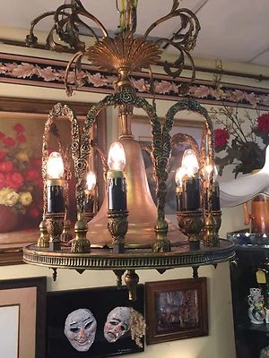 Antique Vintage Empire  Chandelier  - Image 1 of 3