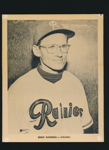 1957-58 Seattle Popcorn (PCL) 8x10 Premiums -EDDIE BASINSKI (Rainiers)