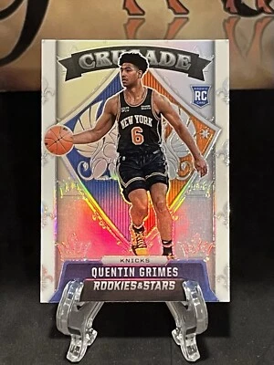 2021-22 Panini Chronicles Quentin Grimes RC #636 Silver Crusade New York Knicks - Image 1 of 3