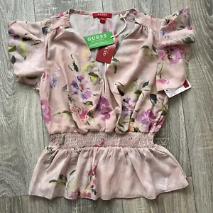 Guess Floral Peplum Top Size S new - Picture 1 of 4