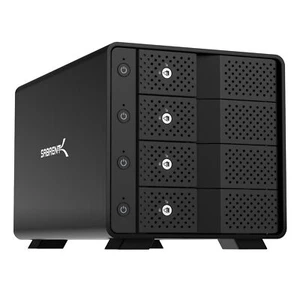 Station d'accueil sans plateau pour disque dur Sabrent USB 3.2 4 baies 3,5 SATA (DS-SC4B) - Photo 1/8