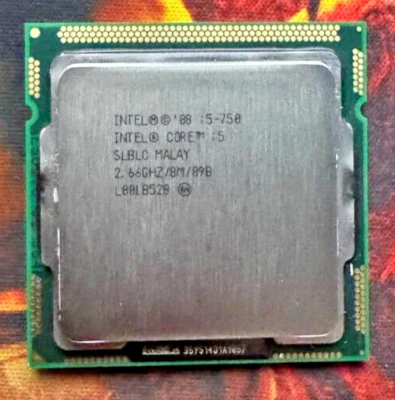 CPU INTEL i5 750 LGA1156 2.66Ghz 4 core processore - Immagine 1 di 2