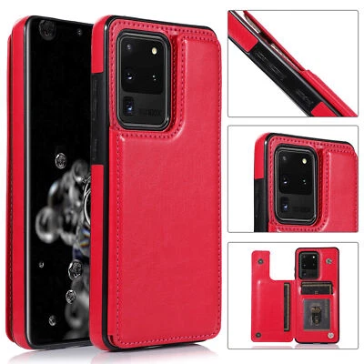 Case For Samsung S23 S22 S21 A54 A16 Leather Flip Wallet Card Holder Back Cover - Image 1 of 4