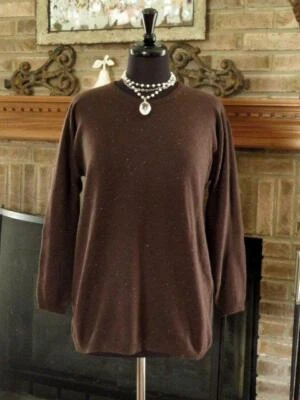 Suéter Top BRUNELLO CUCINELLI Marrón Moteado Cachemira S Foto 1 de 4