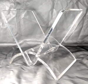 Interlude Home Versa Acrylic Magazine Rack Or Awesome Vinyl Record Display - Picture 1 of 11