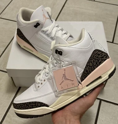 Air Jordan 3 ретро неаполитанский W размер 9 женщин CK9246-102 BNIB OG доставка как можно скорее! - Изображение 1 из 4