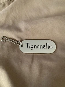 TIGANELLO PURSE TAG KEY CHAIN - Picture 1 of 1