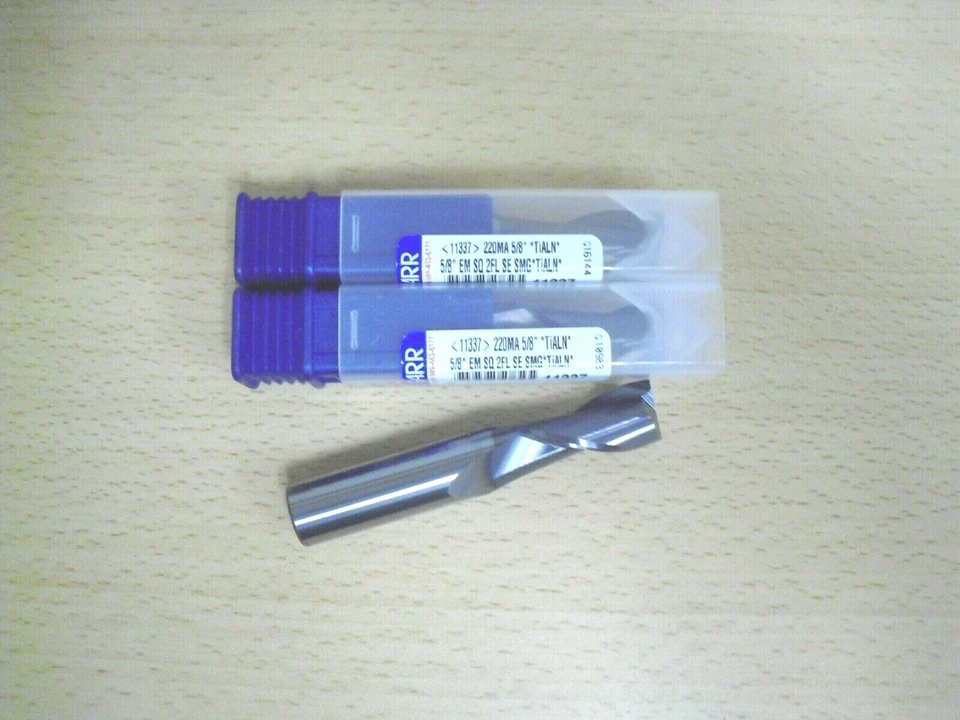 5/8" GARR Carbide End Mill SQ 2FL SE TiALN **3PCS** - Image 1 of 1