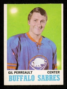 1970 O-PEE-CHEE 131 GILBERT PERREAULT ROOKIE CARD CENTERED TO TOP CLEAN CARD HOF - Picture 1 of 2