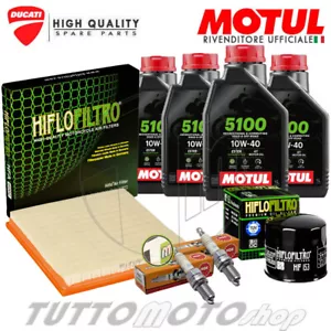 Tagliando DUCATI Monster 600 1993-2001 Kit Olio Motul 5100 10W40 Filtri Candele - Foto 1 di 6