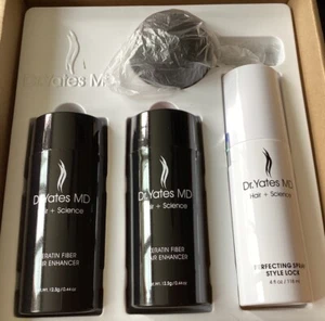 Dr. Yates MD HAIR SCIENCE Keratin Fiber Hair Enhancer Perfecting Spray Gray Kit - Picture 1 of 7
