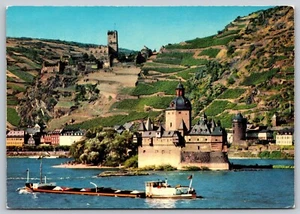 Rhein, Pfalz Bei Kaub, Vintage Post Card - Picture 1 of 2