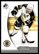 2005-06 Upper Deck SP Authentic Hockey Card Brian Leetch A Boston Bruins #9